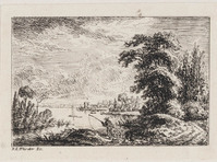KG 13718
<br/>
Zes Landschappen in de omgeving van Parijs, Serie I
<br/>
<em>Weirotter, François Edmund (1730-1771)</em>